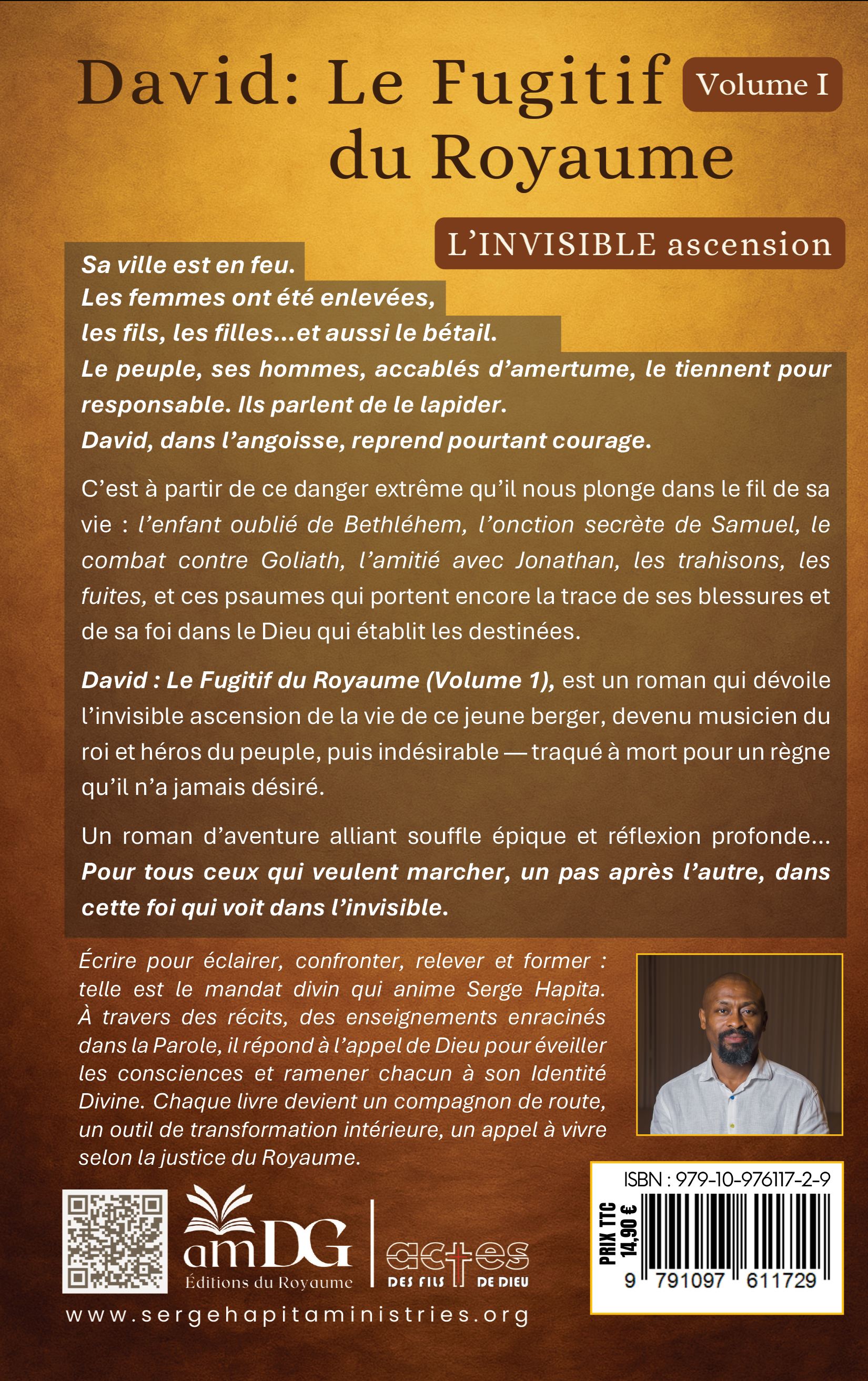 David : Le Fugitif du Royaume - Quatrième de couverture